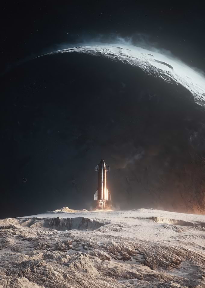 Rocket Launch on Alien Planet