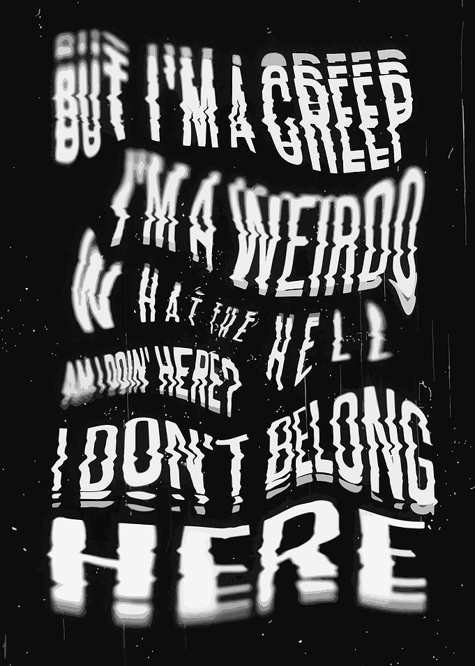 Distorted Text Art