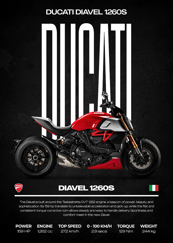 Ducati Diavel 1260S Motorcycle