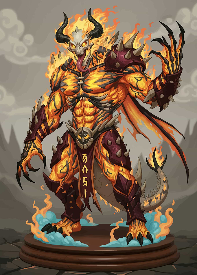 Fiery Demon Warrior