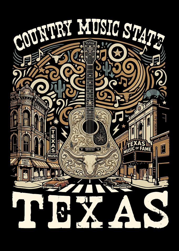 Country Music State Texas Souvenir Vintage Texas