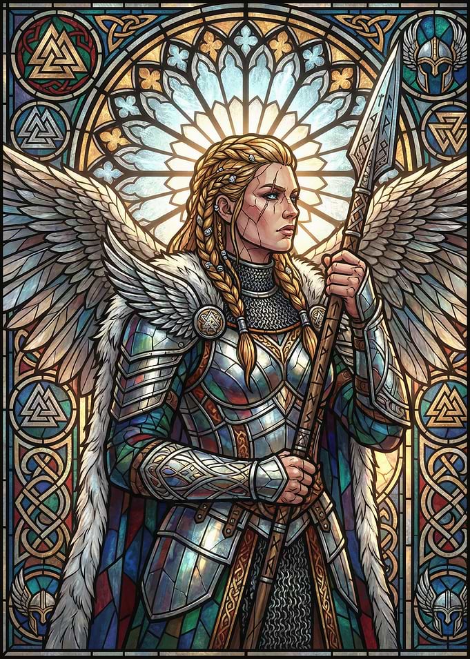 Valkyrie in Stained Glass Armor