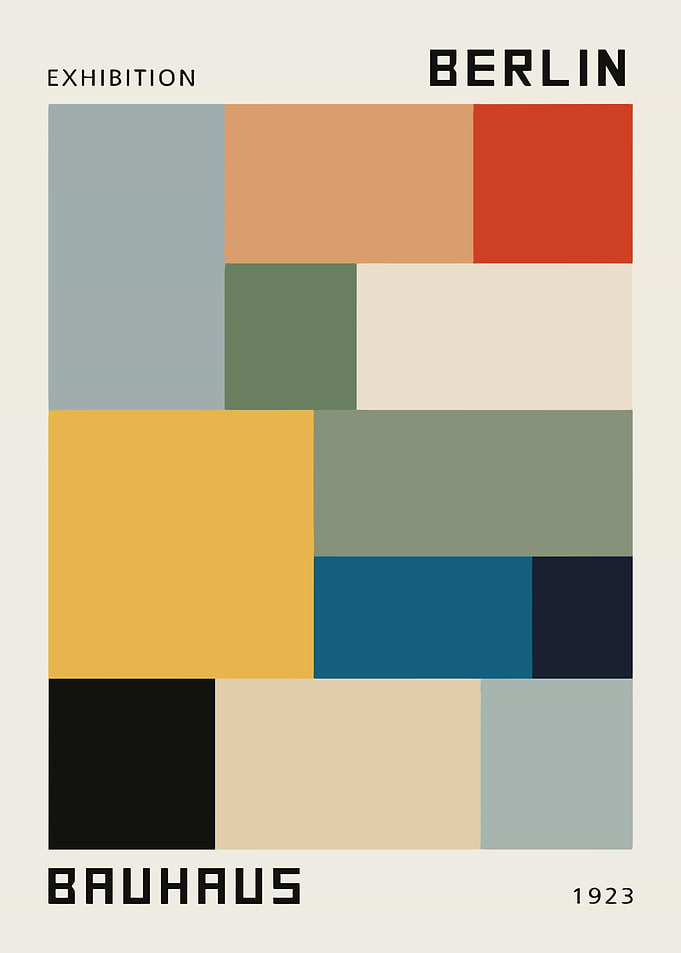 Bauhaus Exhibition Berlin 1923 Poster