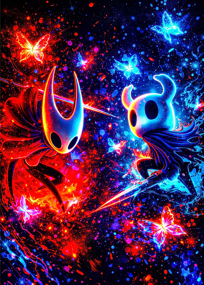 Hollow Knight Characters in Cosmic Battle
