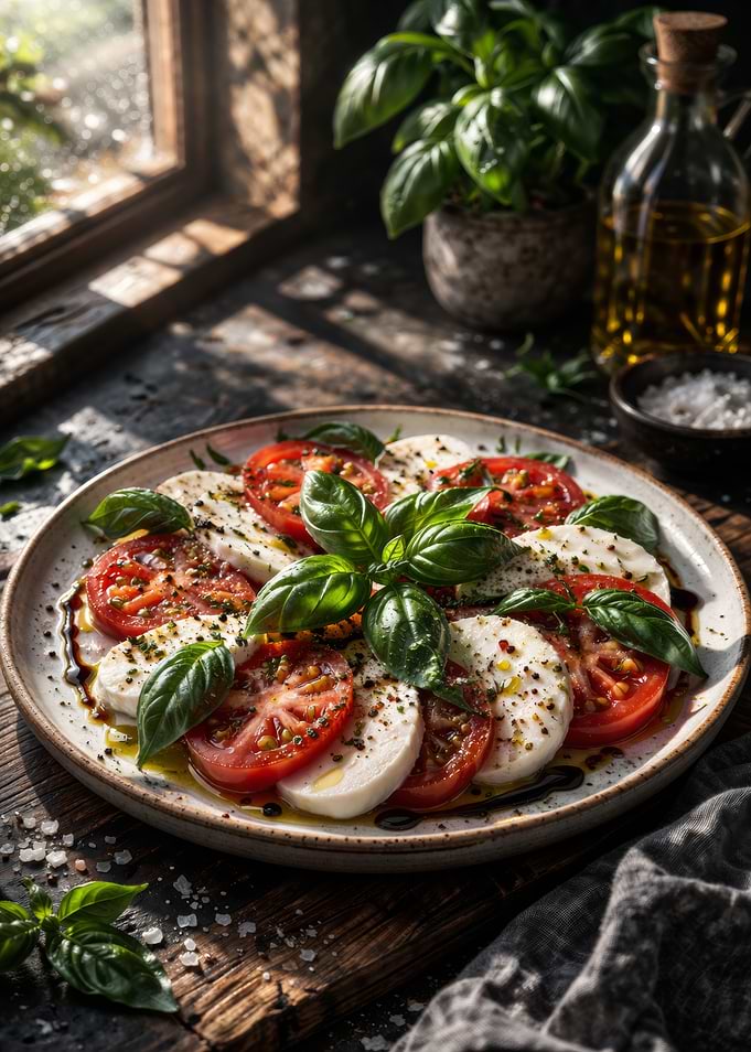 Caprese Salad with Fresh Basil