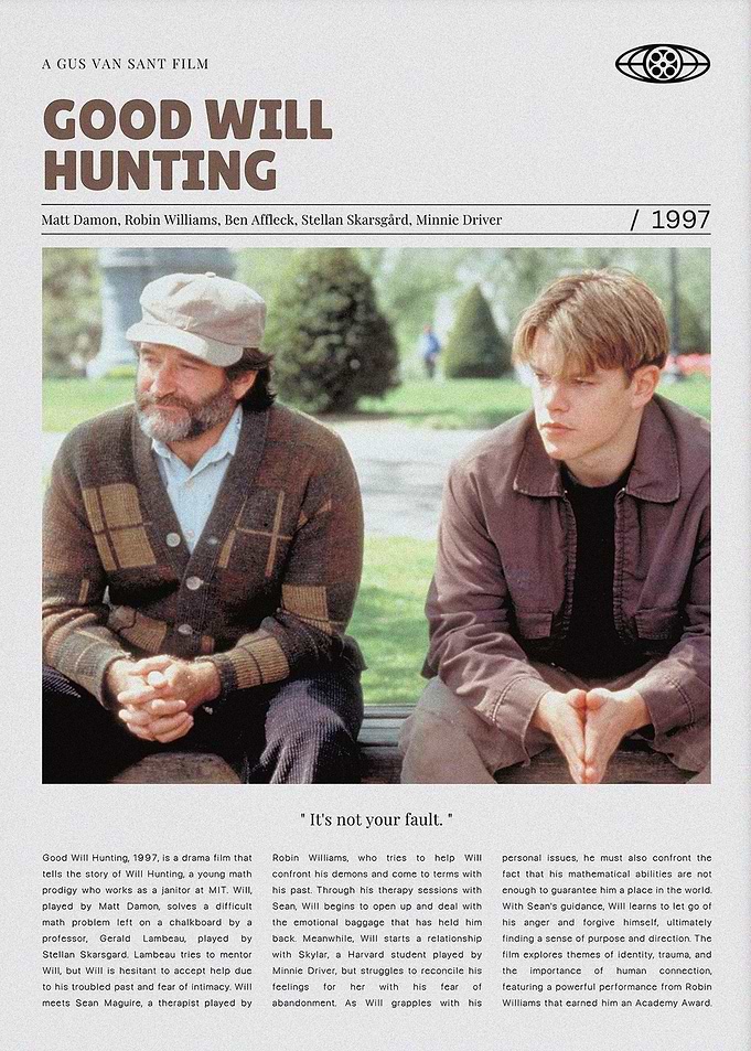 Good Will Hunting Movie Poster