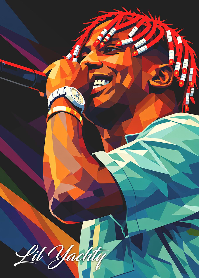 Lil Yachty Pop Art Portrait
