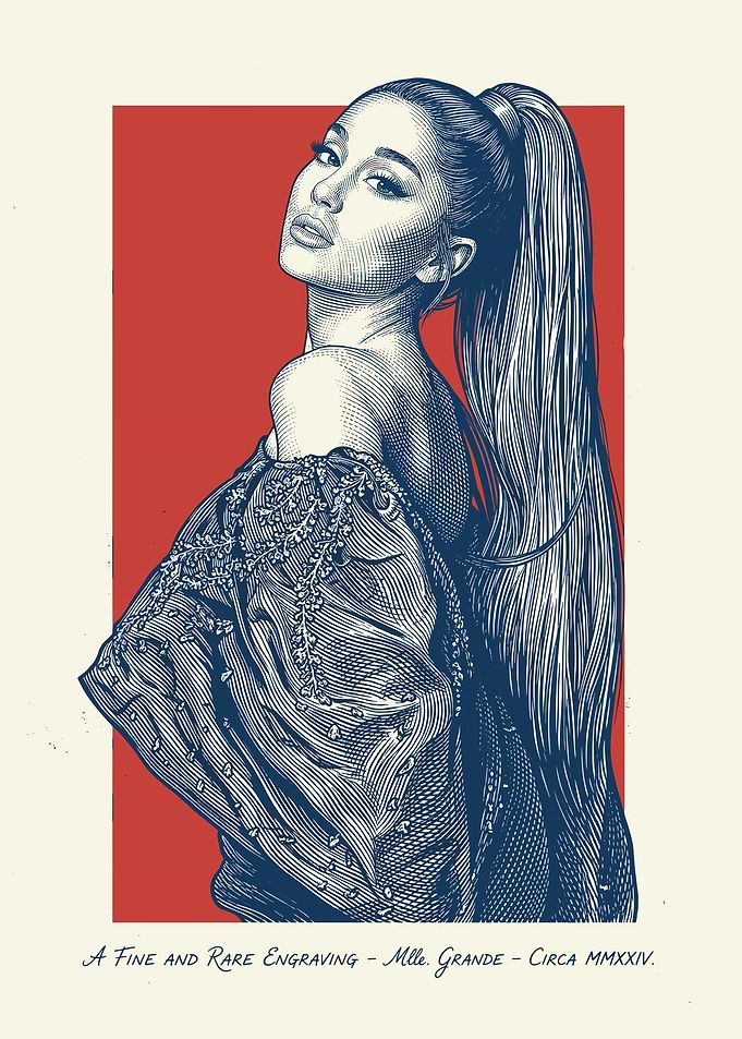 Ariana Grande Engraving
