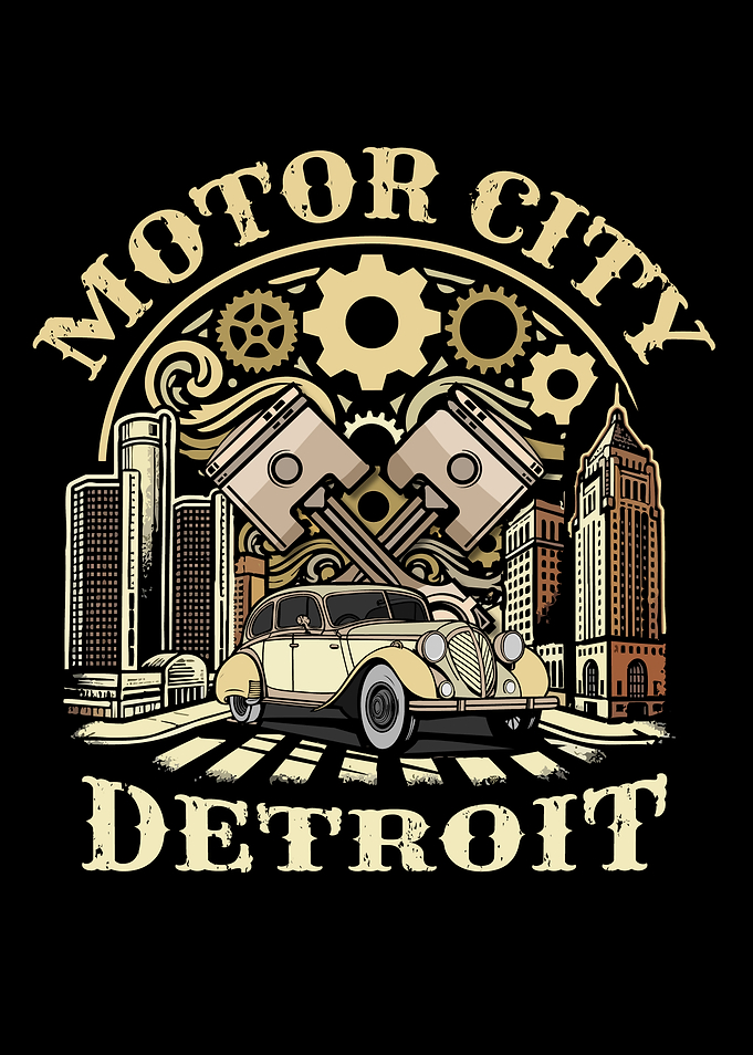 Motor City Detroit Souvenir Cars Michigan Detroit