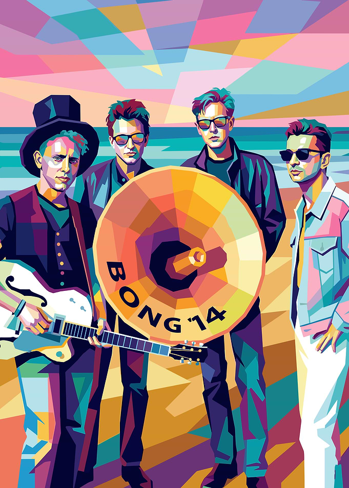 Depeche Mode Pop Art Portrait