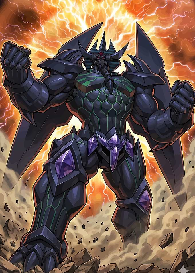 Dark Egyptian Monster with Lightning