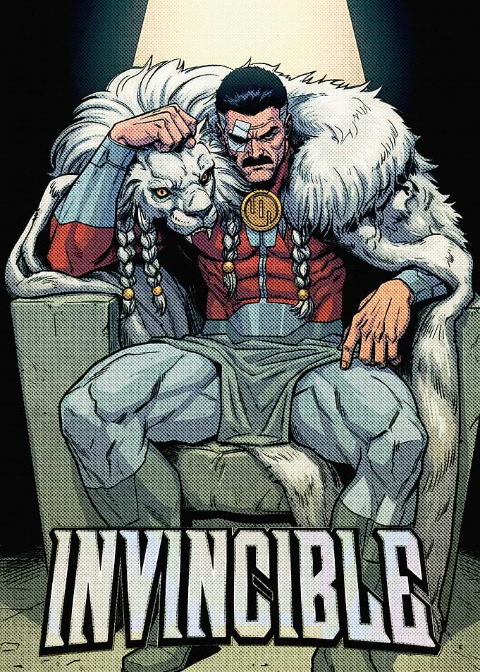 Invincible Comic Character on Throne
