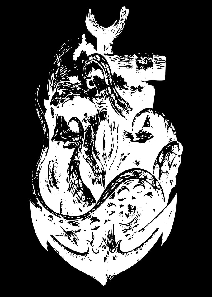Kraken attacking an anchor