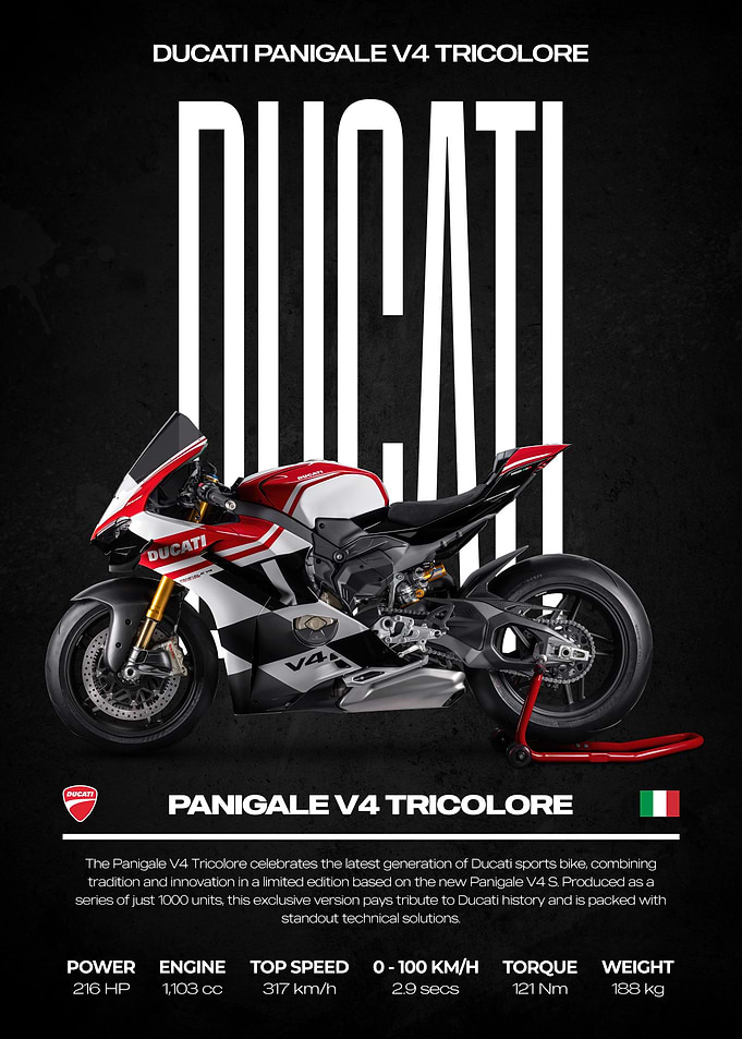Ducati Panigale V4 Tricolore Motorcycle