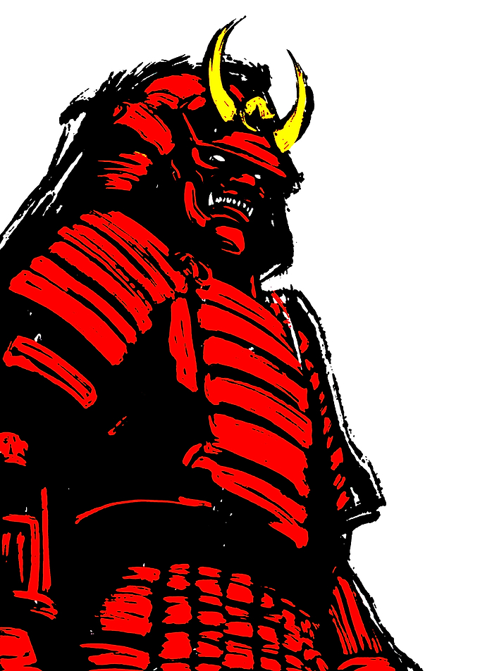 Red Samurai Warrior