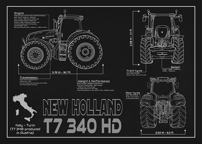 New Holland T7 340