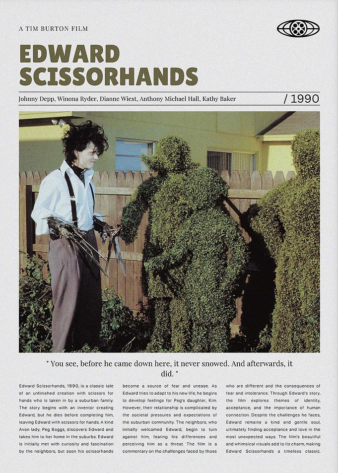 Edward Scissorhands Movie Poster