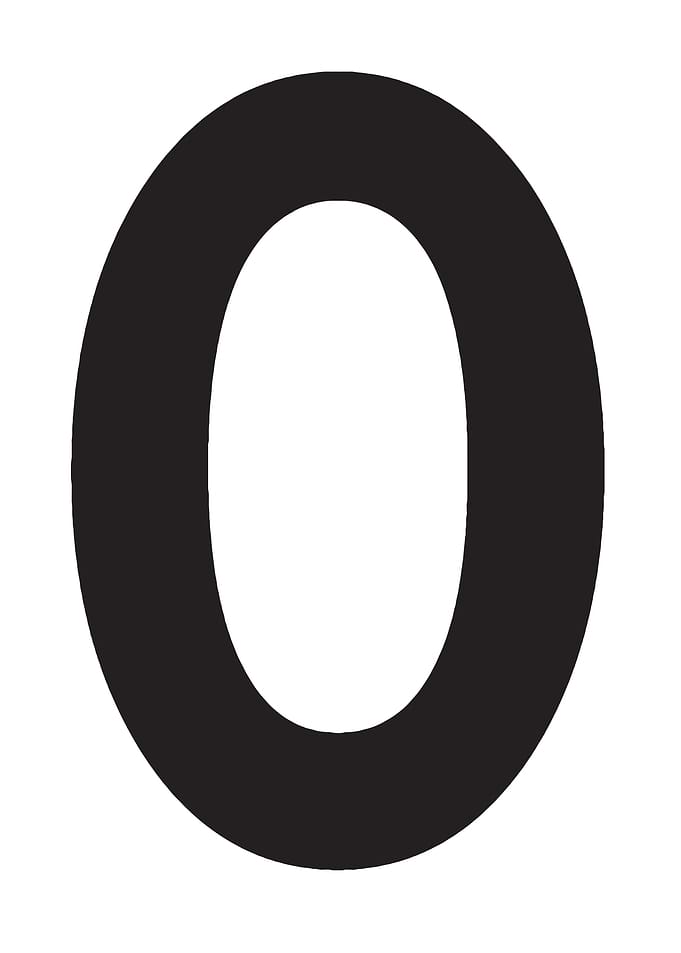 Black Number Zero