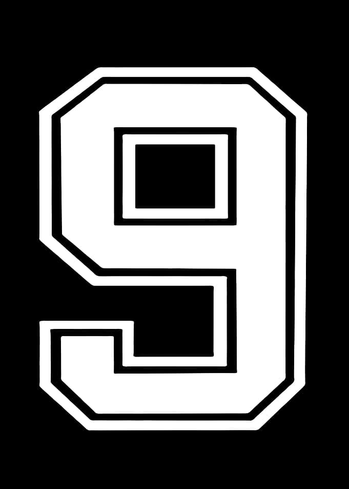 Number 9 Graphic