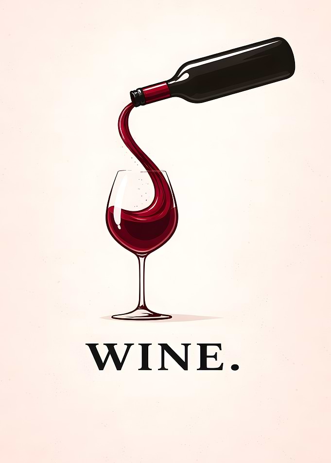 Wine Pouring into Glass