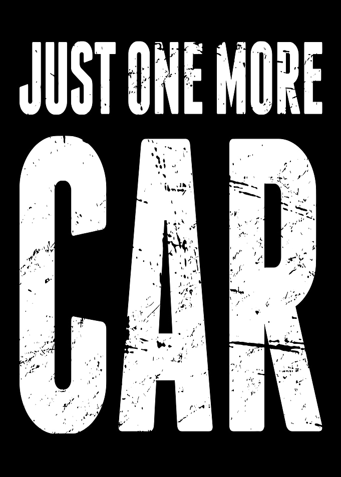 Just One More Car Text Art