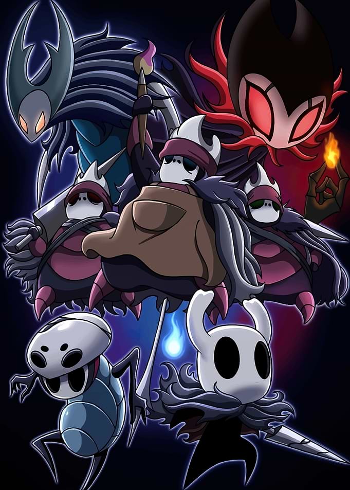 Hollow Knight Silksong Characters Montage