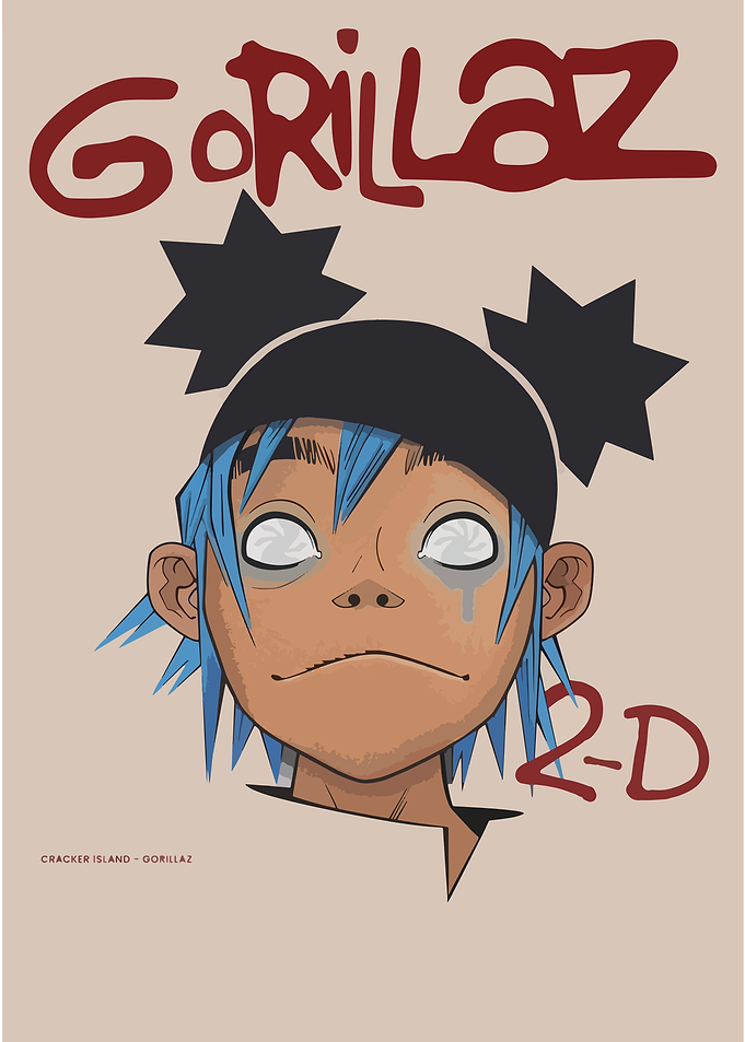 Gorillaz 2-D Cracker Island
