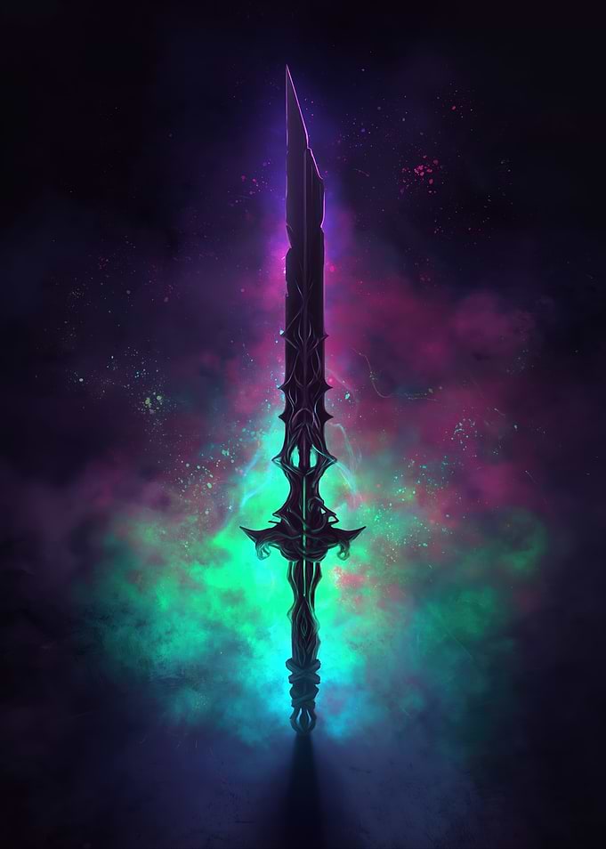 Mystical Glowing Sword