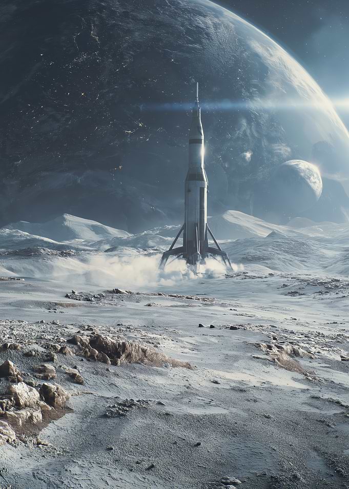 Rocket Launch on Alien Planet