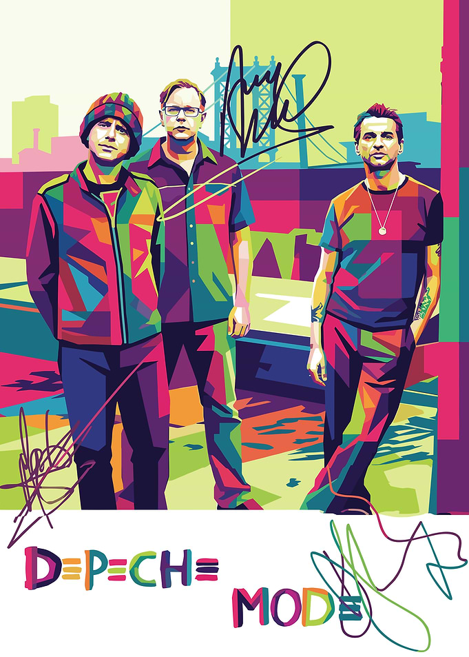 Depeche Mode Pop Art Portrait