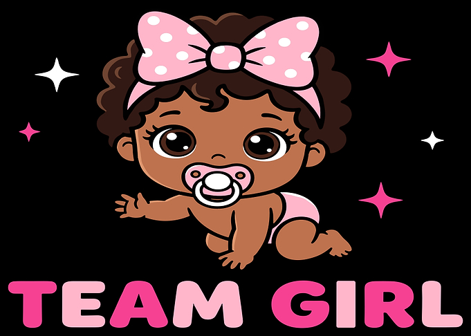Team Girl Baby Announcement