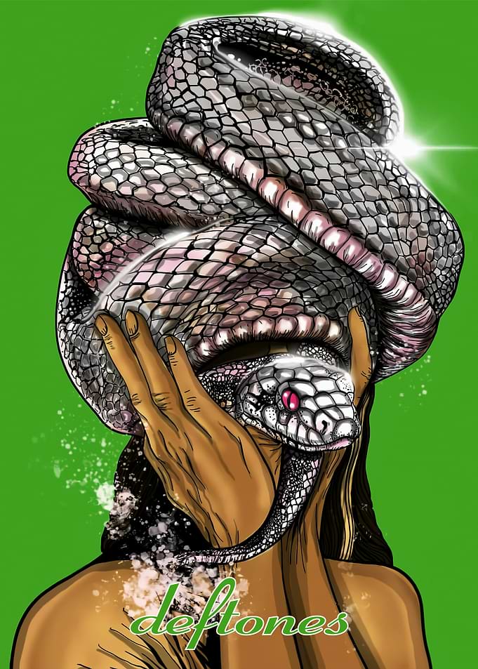 Deftones Snake and Hands Artwork