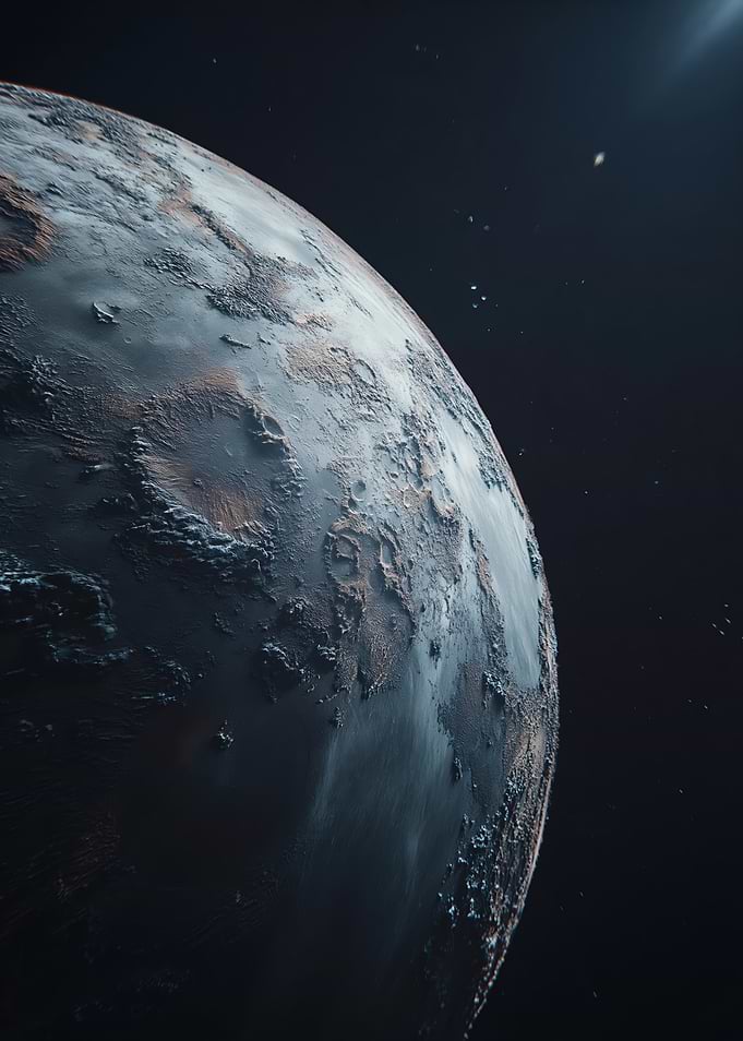 Alien Planet Surface in Space