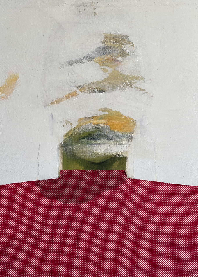 Abstract Portrait with Red Garment