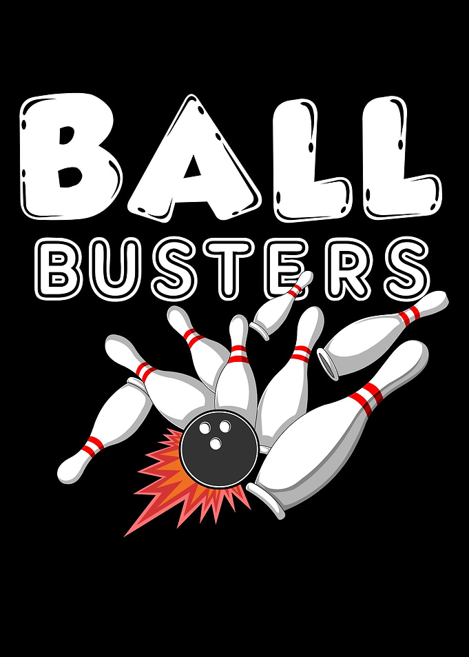 Bowling Ball and Pins 'Ball Busters'