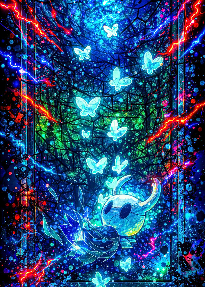The Knight and Glowing Butterflies