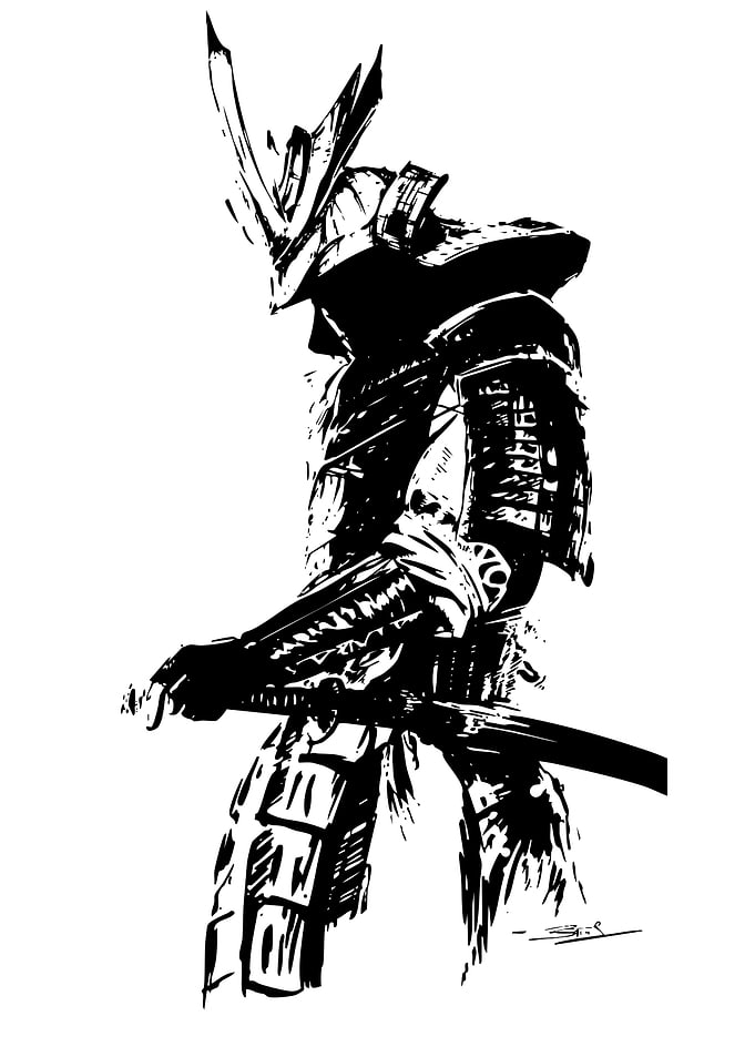 Samurai Warrior with Sword