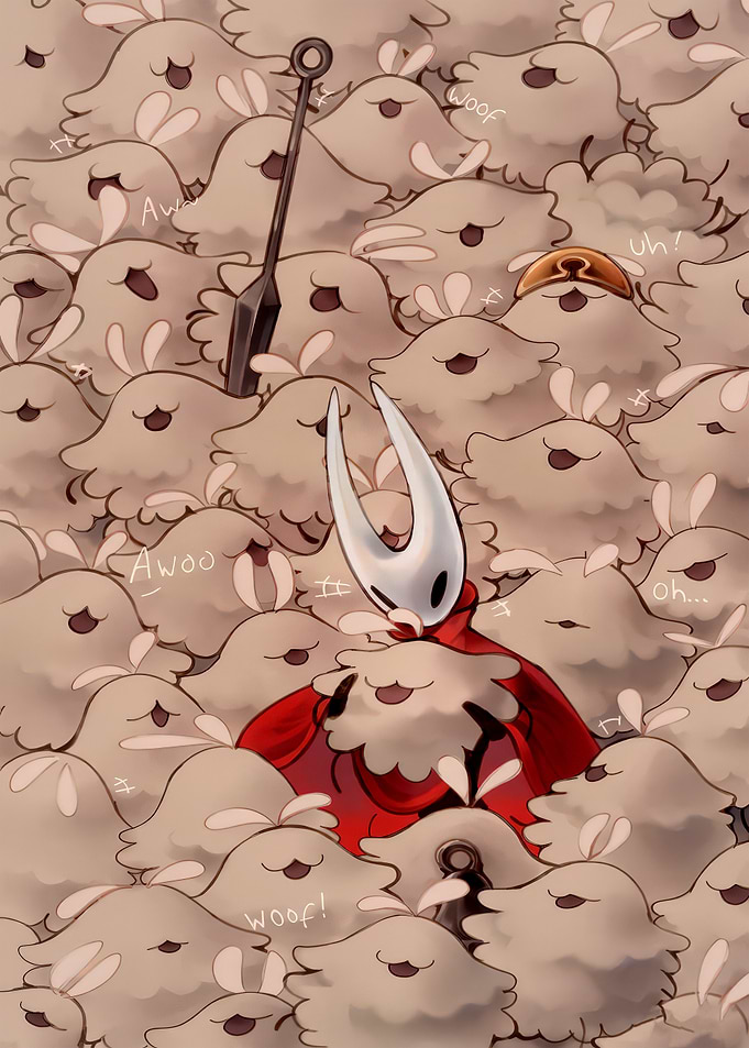 Hornet surrounded by cute creatures