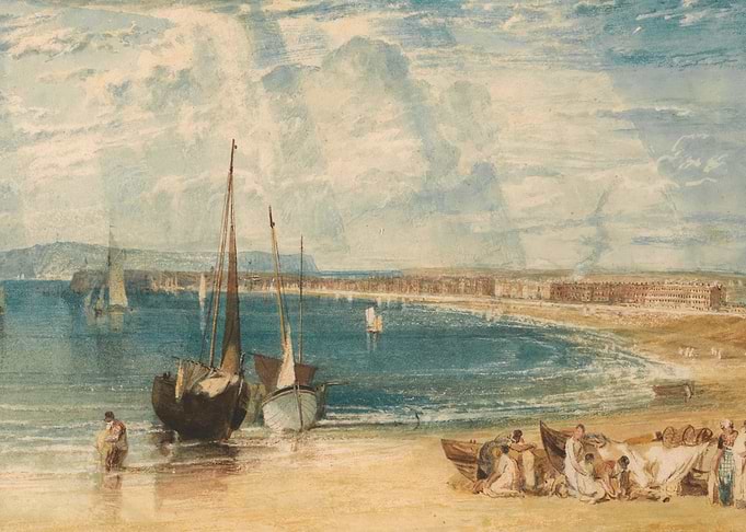 Seascape with Boats and Town