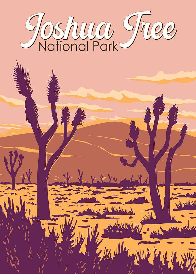 Joshua Tree National Park Vintage Poster