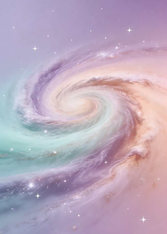 Swirling Galaxy with Stars
