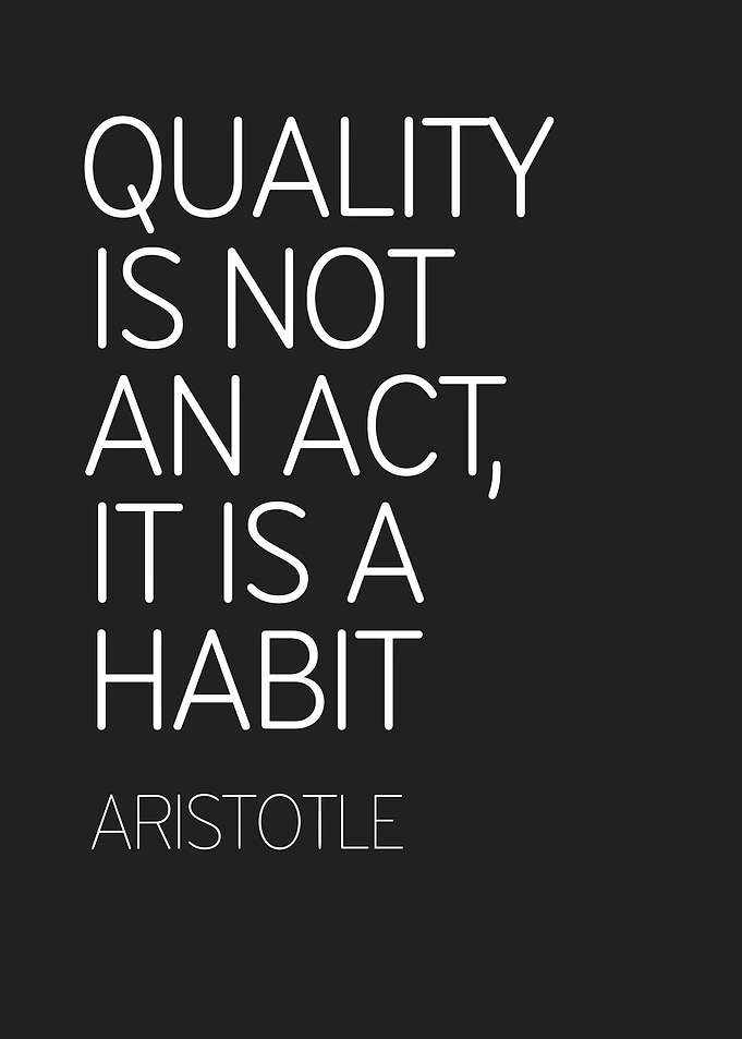 Aristotle Quote on Quality