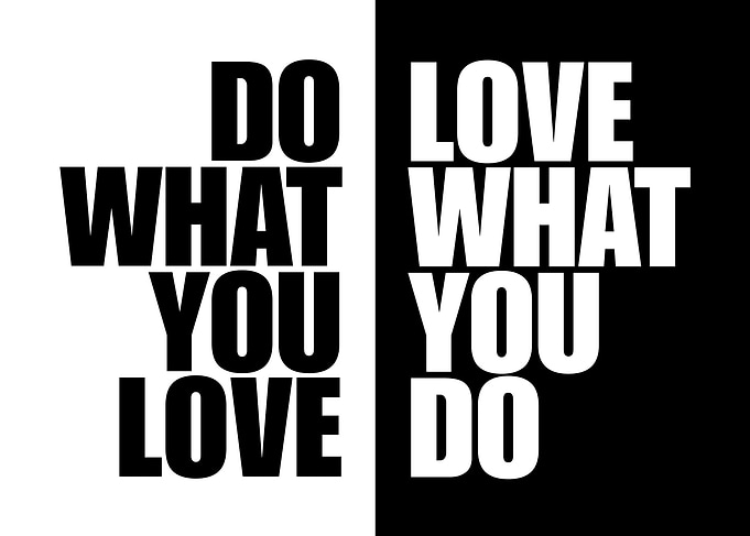Do What You Love Text Art