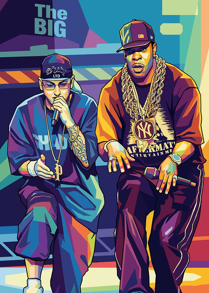 Eminem and Jay-Z Pop Art
