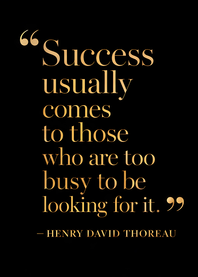 Henry David Thoreau Success Quote