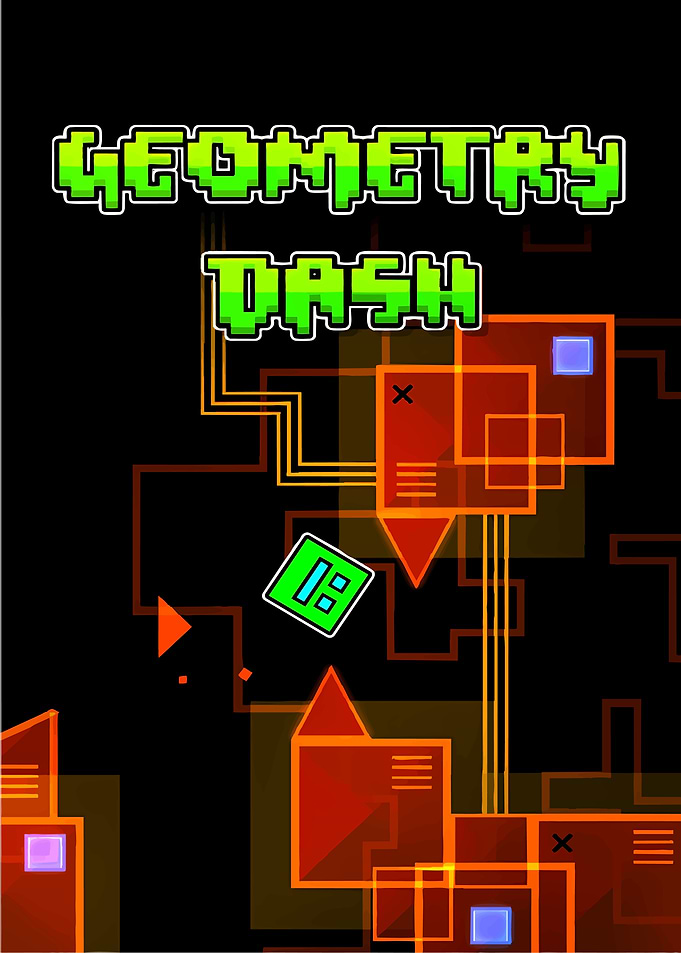 Geometry Dash Game Art