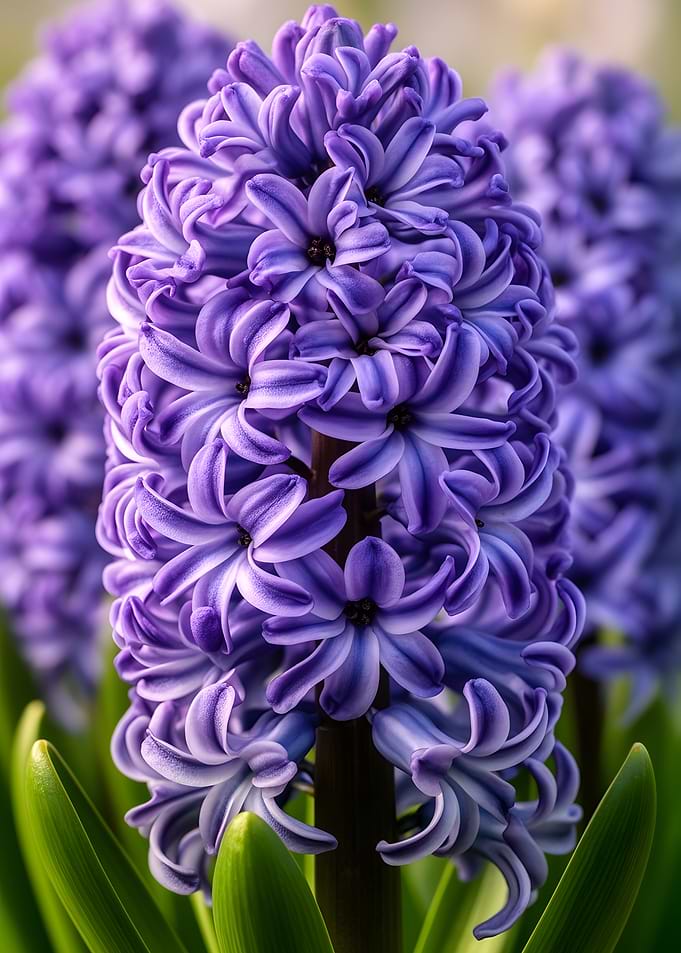 Purple Hyacinth Flower Close-up