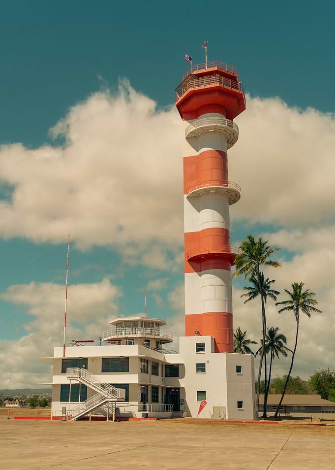Airport Control Tower and Buildings