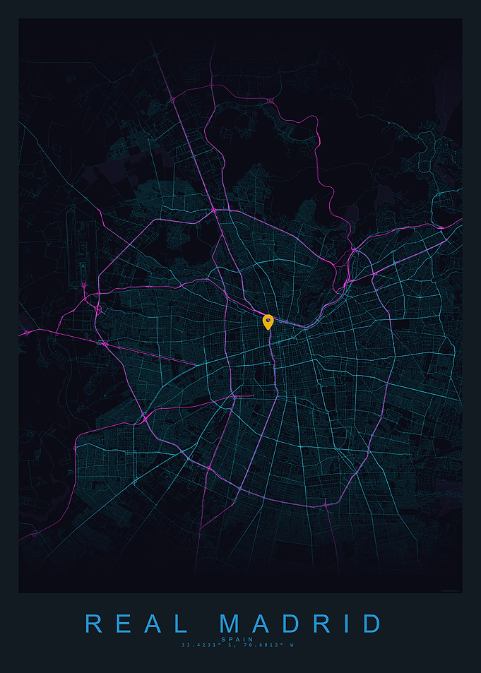 Real Madrid City Map