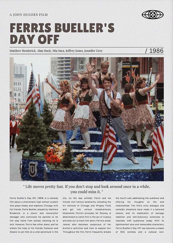 Ferris Bueller's Day Off Movie Poster